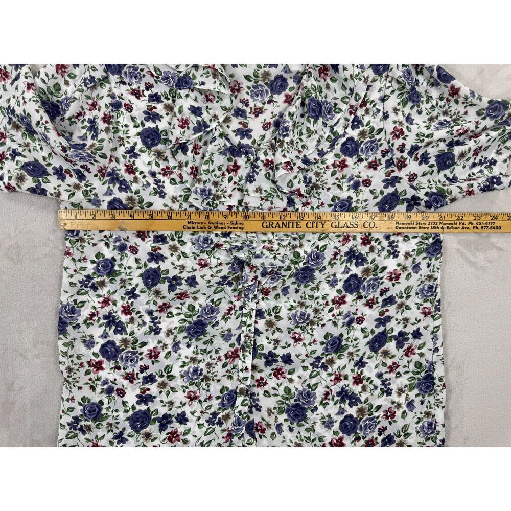 Vintage Westbound Floral Ruffle Blouse Cottagecore Secretary Top‎ Women's 12 - Picture 8 of 9